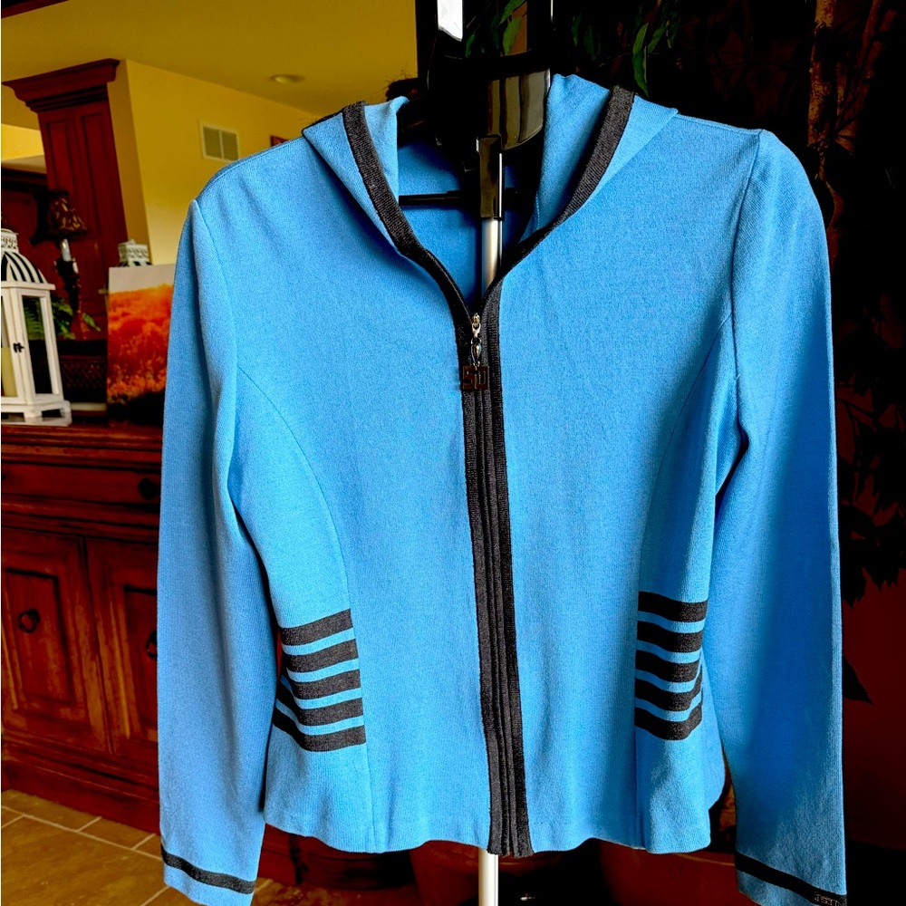 St. John Sport Lite Blue Jacket with Hood
New, Never Worn, Perfect condition